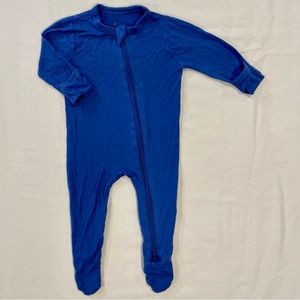 Kyte Baby Zippered Footie Boys 0-3M Girls Royal Blue Bamboo Sleeper Pajamas Fall